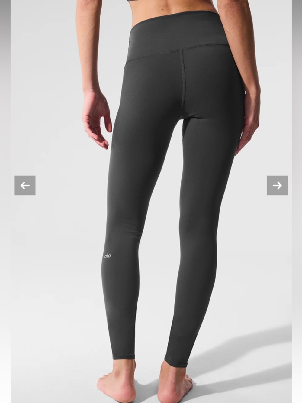 ALO Yoga High-Waist Airbrush Legging — Charcoal Grey - Picture 3 of 6